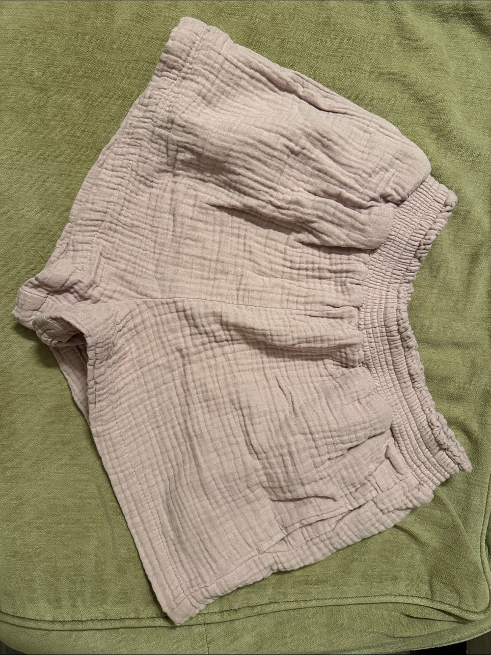 Women’s Soft Gauze Shorts — Light Beige